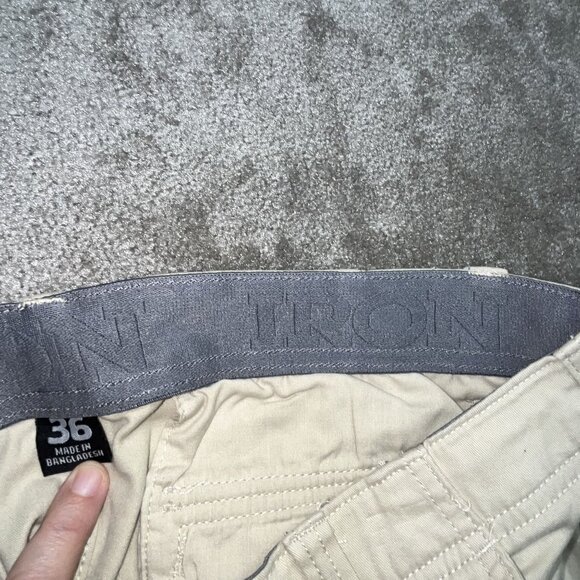 Mens Iron Co. Cargo Shorts Khaki 36 Cotton Spandex NWOT - Picture 7 of 8